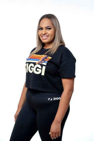 Retro Sprint Cropped T-Shirt